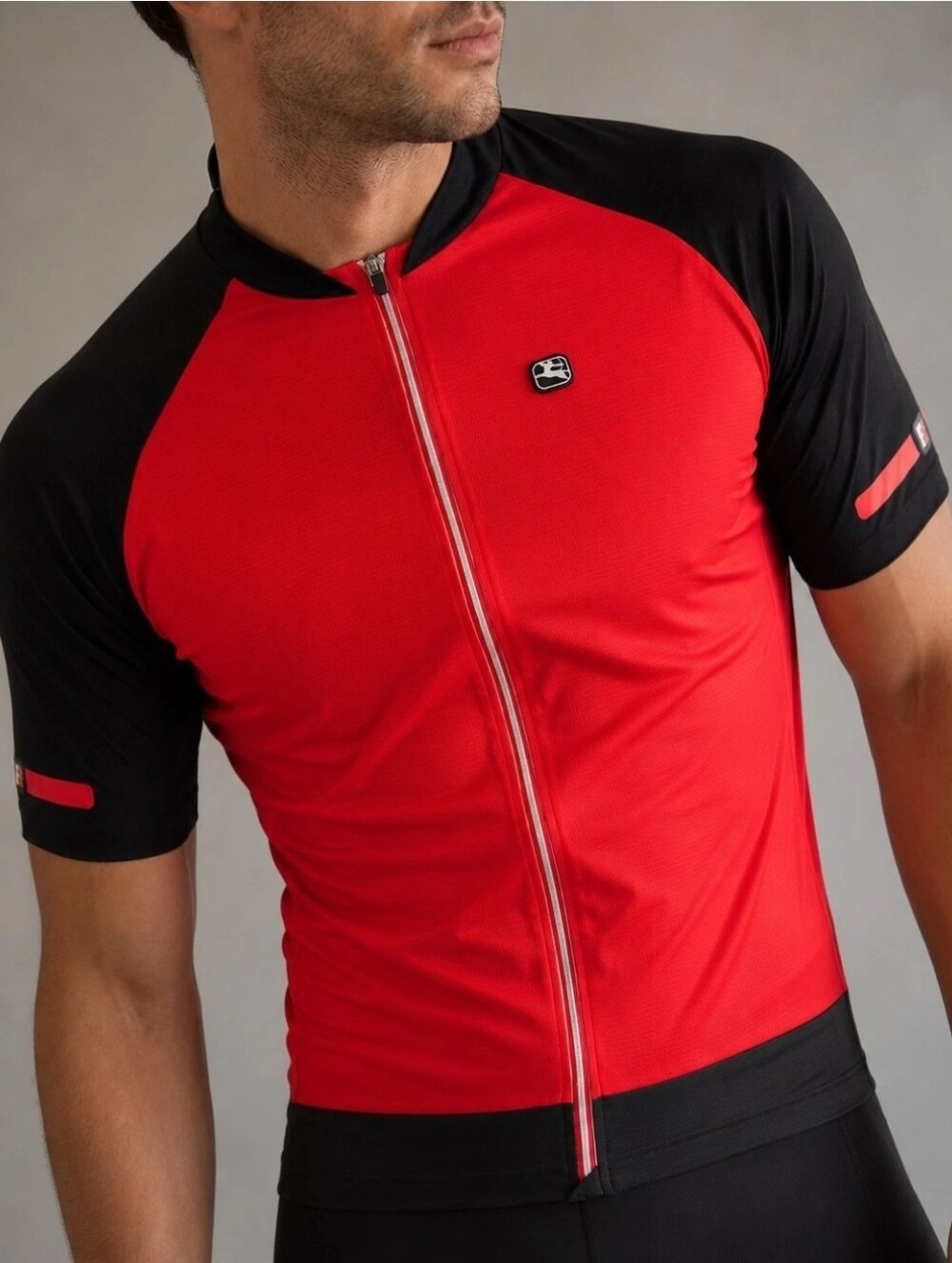 Giordana FR-C Red Black Cycling Jersey Short Sleeve Made in Italy Mens Size XL
